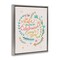 Stupell Industries Life Celebrated with Floral Sprigs Framed Floater Canvas Wall Art Design by Irene Chan